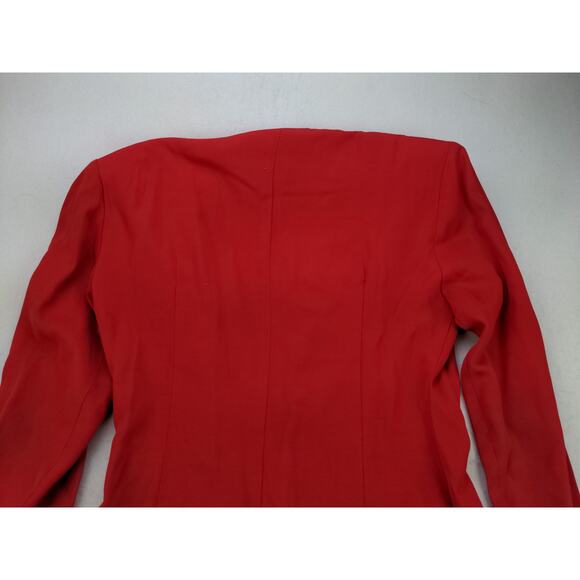 Vintage Womens Diamond's Run by Wayne Diamond 6 Button Dress Jacket Size 7-8 Red - Picture 5 of 11
